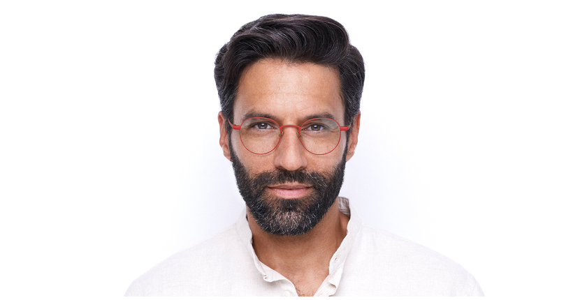 LUNETTES DE VUE MAGIC 70 rouge/doré - Vue de face