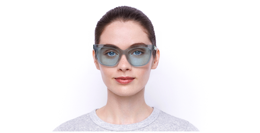 LUNETTES DE SOLEIL femme PK0018 bleu - Vue de face
