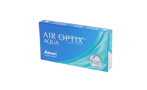 Lentilles de contact Air Optix Aqua 3L - Vue de face