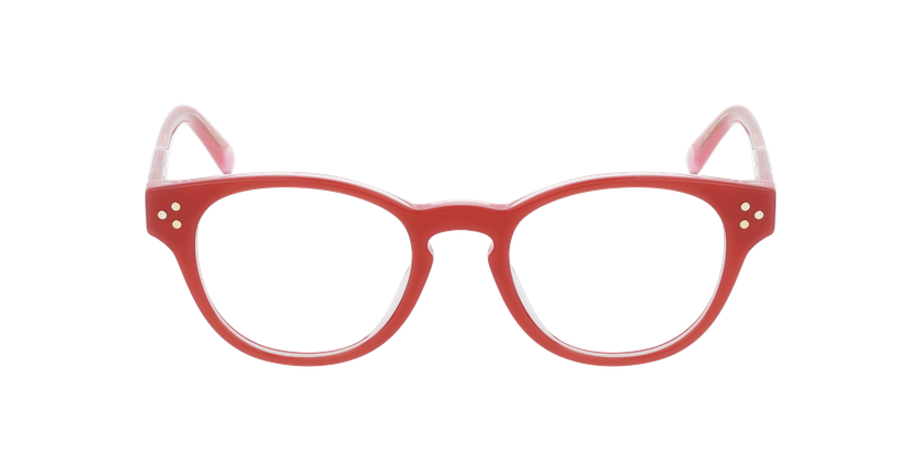 Lunettes de vue femme CARACTÈRES PIPLETTE rose - Vue de face