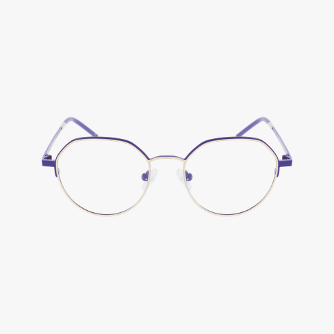 Lunettes de vue femme MAGIC 150 violet/dorée Vue de face