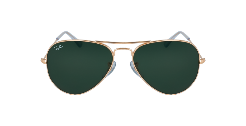 LUNETTES DE SOLEIL AVIATOR L doré - Vue de face
