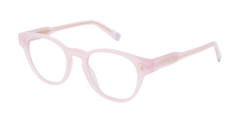 Lunettes de vue femme CARACTÈRES PIPLETTE rose - Vue de face
