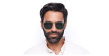 LUNETTES DE SOLEIL SL 309 argenté - Vue de face