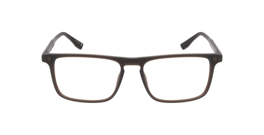 Lunettes de vue homme ERNEST marron/bordeaux - Vue de face