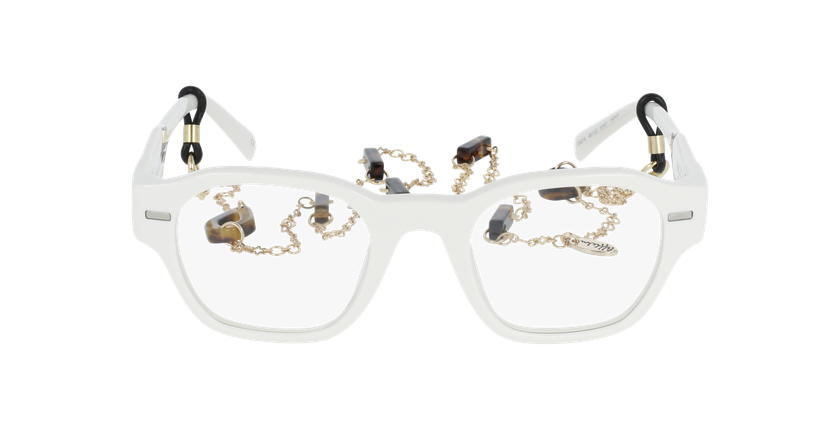 Lunettes de vue femme CARACTÈRES AUTHENTIQUE blanc - Vue de face