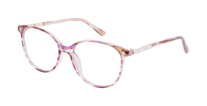 Lunettes de vue femme MAGIC258 violet/rose - Vue de face