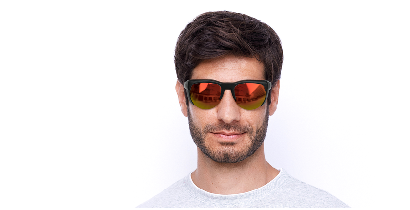 LUNETTES DE SOLEIL Skyview noir/gris - Vue de face
