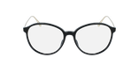 Lunettes de vue femme SIGHTO2 noir/bleu - Vue de face