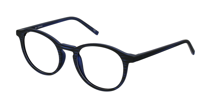 Lunettes de vue enfant RZERO26 marbre bleu/noir - Vue de face