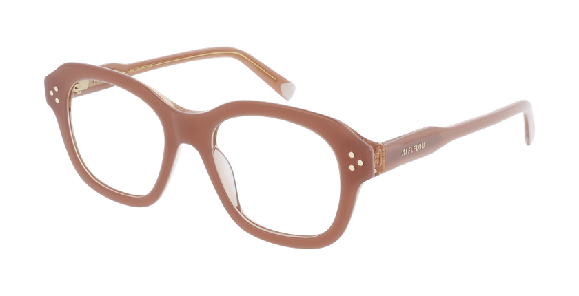Lunettes de vue femme CARACTÈRES ÉNIGMATIQUE marron - Vue de face