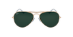 LUNETTES DE SOLEIL AVIATOR L doré - Vue de face