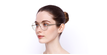 LUNETTES DE VUE femme MAGIC MAVERICK rose/doré - vue de 3/4
