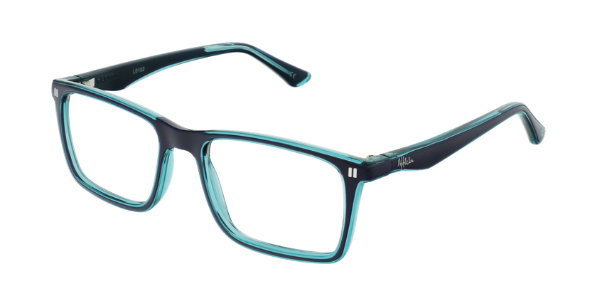 LUNETTES DE VUE enfant REFORM TEENAGER1 bleu/turquoise - vue de 3/4