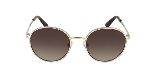 LUNETTES DE SOLEIL femme GU7556 doré Vue de face