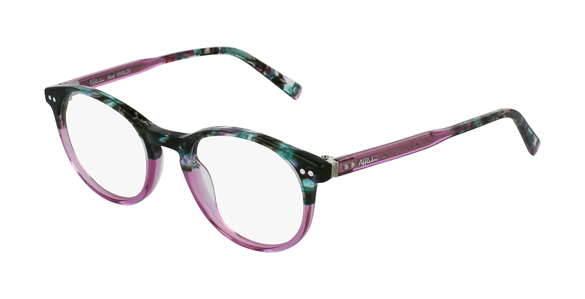 LUNETTES DE VUE VIVALDI vert/rose - Vue de face