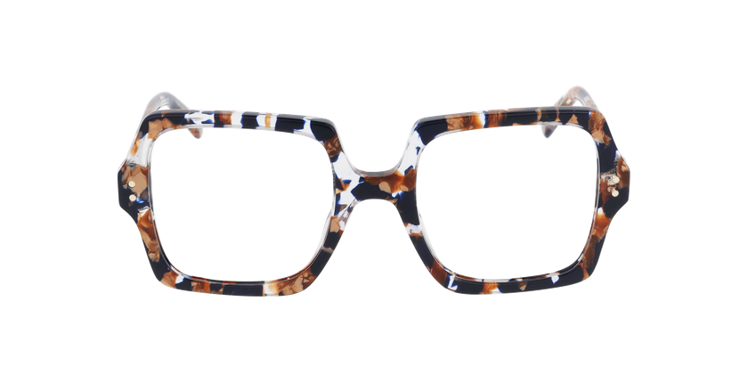 Lunettes de vue femme CARACTÈRES CHARISMATIQUE écaille bleu - Vue de face