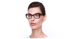 LUNETTES DE VUE femme SK5452 noir - vue de 3/4