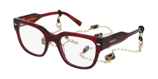LUNETTES DE VUE femme AUDACIEUSE rouge marbré