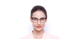 Lunettes de vue femme MAGIC 201 violet - Vue de face