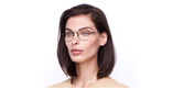 Lunettes de vue femme MAGIC 170 rose/dorée - Vue de face