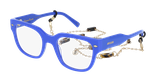 Lunettes de vue femme CARACTÈRES AUDACIEUSE bleu - Vue de face