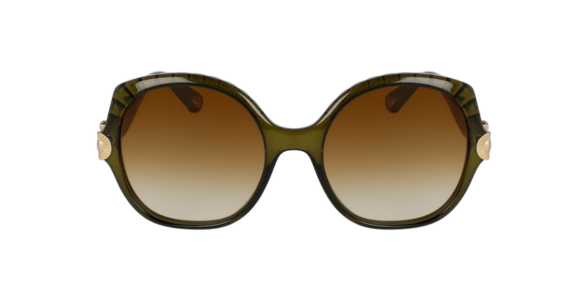 LUNETTES DE SOLEIL femme CE749S vert/marron - Vue de face