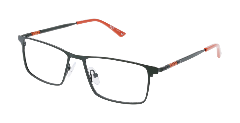 Lunettes de vue homme MAGIC282 vert/orange - Vue de face
