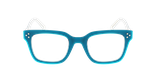 Lunettes de vue femme CARACTÈRES EXPRESSIVE bleu - Vue de face