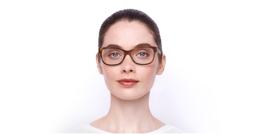 Lunettes de vue femme LADYDIORO2 écaille - Vue de face