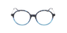 Lunettes de vue femme EMILY écaille/bleu