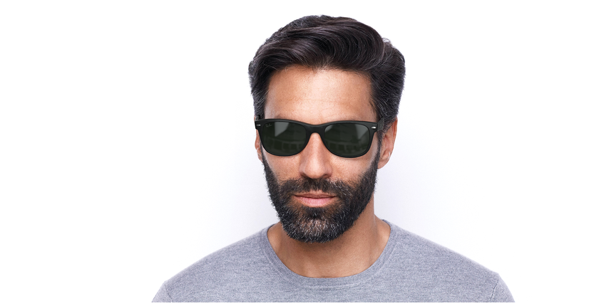LUNETTES DE SOLEIL homme NEW WAYFARER noir/noir - Vue de face
