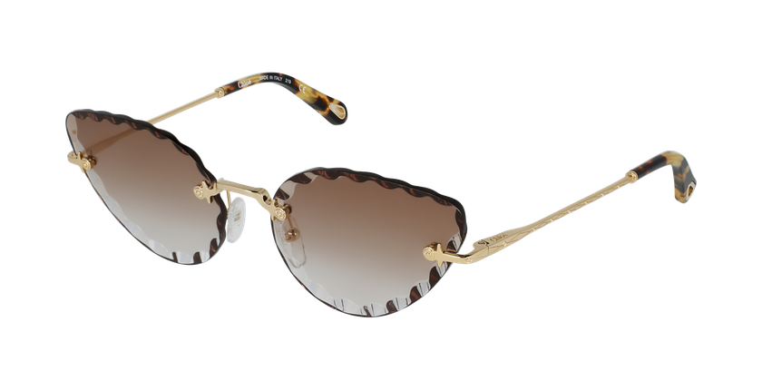 LUNETTES DE SOLEIL femme CE157S doré/marron - vue de 3/4