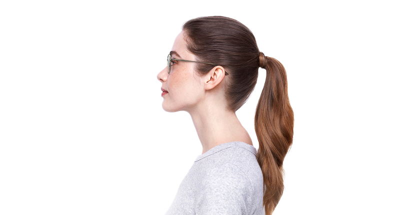 Lunettes de vue femme RZERO42 dorée - Vue de face