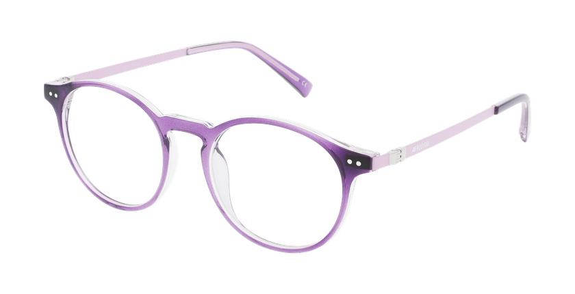 Lunettes de vue homme DAYAN violet - Vue de face