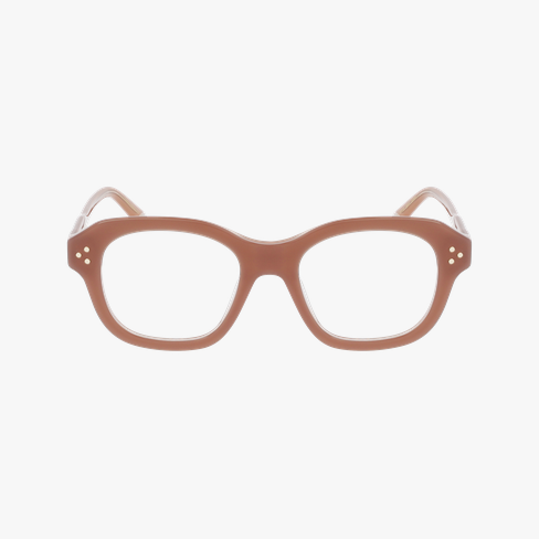 Lunettes de vue femme CARACTÈRES ÉNIGMATIQUE marron Vue de face