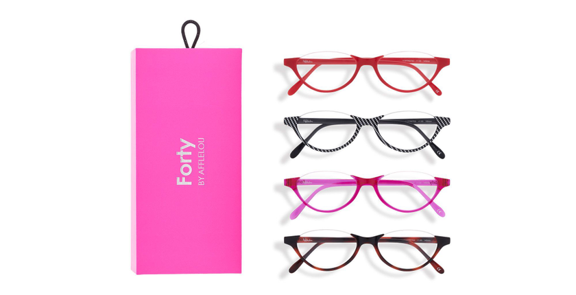 LUNETTES DE VUE FORTY COFFRET 03 rose - Vue de face