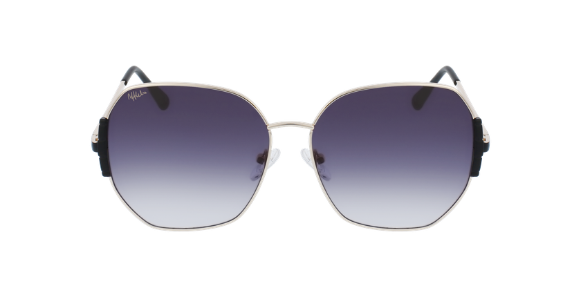 LUNETTES DE SOLEIL femme GALILEA doré/noir - Vue de face