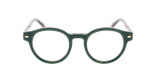 Lunettes de vue femme CARACTÈRES DISCRÈTE vert - Vue de face