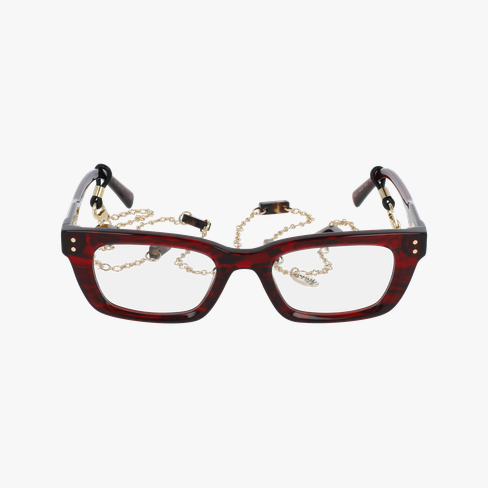 Lunettes de vue femme CARACTÈRES CRÉATIVE rouge marbré