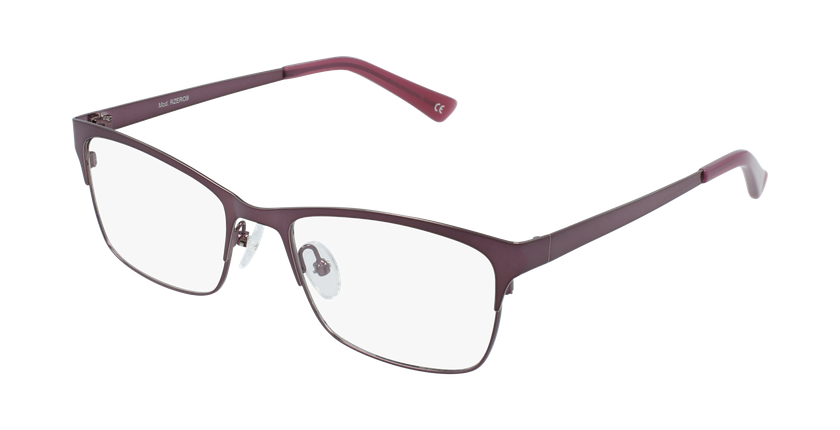 Lunettes de vue femme RZERO9 rouge - Vue de 3/4