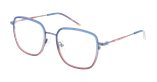 Lunettes de vue femme MAGIC 186 bleu/rose - Vue de face