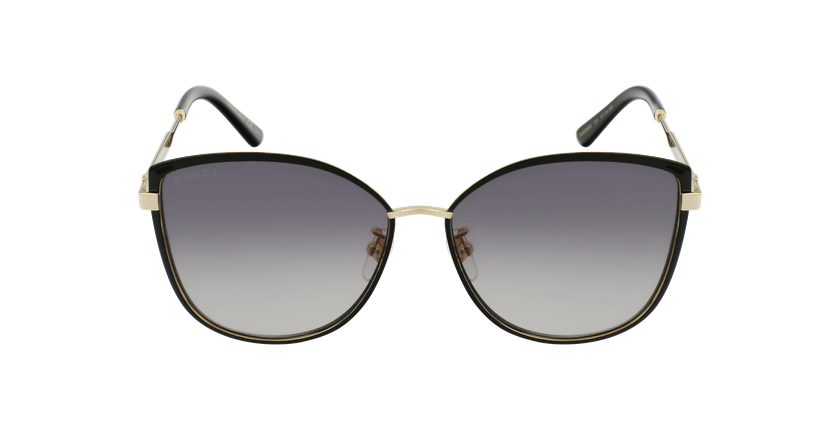 LUNETTES DE SOLEIL femme GG589SK noir/doré - Vue de face