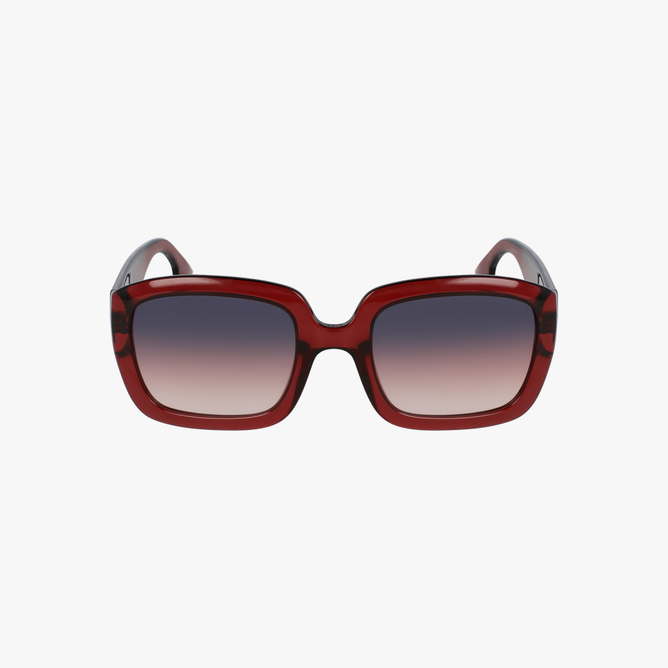 Lunettes de soleil femme DDIOR rouge - Vue de face