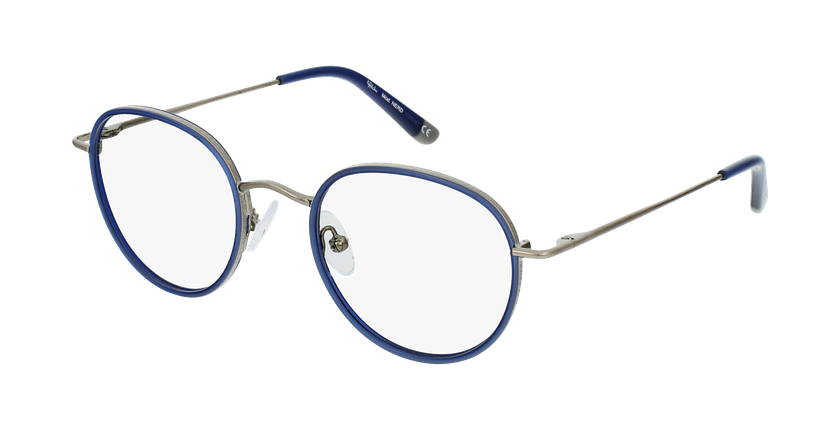 LUNETTES DE VUE enfant NERD bleu/argenté - vue de 3/4