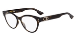 Lunettes de vue femme DIORCD4 écaille - Vue de 3/4