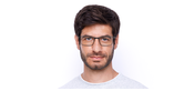LUNETTES DE VUE homme 8047 gris/bleu - Vue de face