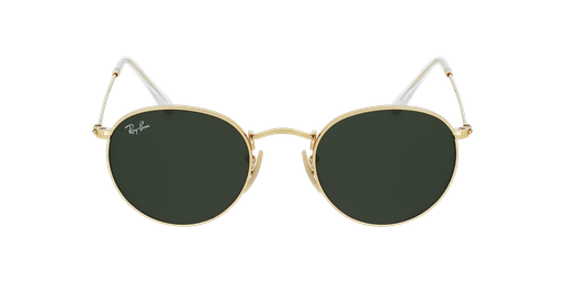 LUNETTES DE SOLEIL homme ROUND METAL 0RB3447 doréVue de face