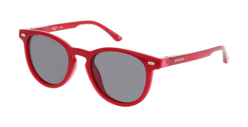 Lunettes de soleil enfant MAGIC SUNNY SAMUI rouge - Vue de face
