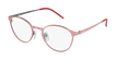 LUNETTES DE VUE femme OXYGEN rose/argenté - Vue de face
